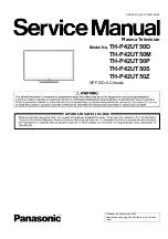 Panasonic TH-P42UT50D Service Manual preview