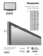 Panasonic TH-P42X10D Operating Instructions Manual preview