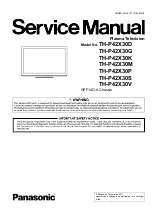 Предварительный просмотр 1 страницы Panasonic TH-P42X30D Service Manual