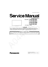 Preview for 1 page of Panasonic TH-P50ST60A Service Manual