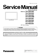 Preview for 1 page of Panasonic TH-P50U30G Service Manual