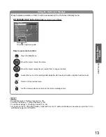 Preview for 13 page of Panasonic TH-P50V10A Operating Instructions Manual