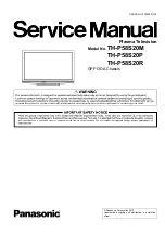 Preview for 1 page of Panasonic TH-P58S20M Service Manual