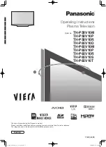 Preview for 1 page of Panasonic TH-P58V10M Operating Instructions Manual