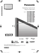 Panasonic TH-P58V10M Operating Instructions Manual preview