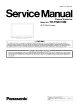 Preview for 1 page of Panasonic TH-P58V10M Service Manual