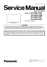 Preview for 1 page of Panasonic TH-P60UT50A Service Manual