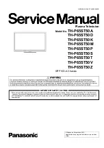 Preview for 1 page of Panasonic TH-P65ST50A Service Manual