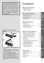 Preview for 3 page of Panasonic TH-P65VT20D Operating Instructions Manual