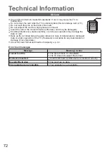 Предварительный просмотр 72 страницы Panasonic TH-P65VT20D Operating Instructions Manual