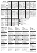 Предварительный просмотр 2 страницы Panasonic TH13 Series Operating Instructions