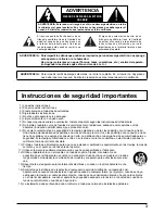 Preview for 3 page of Panasonic TH152UX1 - 152" PLASMA TV Manual De Instrucciones