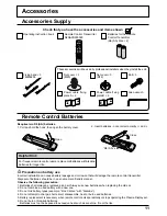 Preview for 11 page of Panasonic TH152UX1 - 152" PLASMA TV Operating Instructions Manual