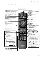 Preview for 17 page of Panasonic TH152UX1 - 152" PLASMA TV Operating Instructions Manual