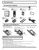 Предварительный просмотр 8 страницы Panasonic TH32LHD7UX - 32" IND LCD TV Operating Instructions Manual