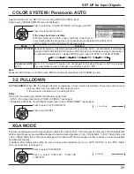 Предварительный просмотр 31 страницы Panasonic TH32LR11UH - 32" LCD TV Operating Instructions Manual