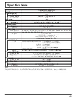 Предварительный просмотр 43 страницы Panasonic TH32LR11UH - 32" LCD TV Operating Instructions Manual