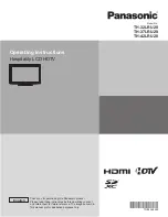 Panasonic TH32LRU20 - HOSPITALITY LCD HDTV Operating Instructions Manual предпросмотр