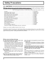 Preview for 6 page of Panasonic TH37PR10UA - HD PLASMA DISPLAY Operating Instructions Manual