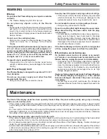 Preview for 7 page of Panasonic TH37PR10UA - HD PLASMA DISPLAY Operating Instructions Manual