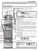 Preview for 15 page of Panasonic TH37PR10UA - HD PLASMA DISPLAY Operating Instructions Manual