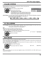 Предварительный просмотр 39 страницы Panasonic TH42LF20U - 42" HD LCD TV Operating Instructions Manual