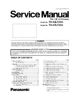 Panasonic TH42LF20U - 42" HD LCD TV Service Manual предпросмотр