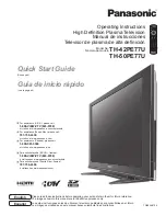 Panasonic TH42PE77U - 42" HD PLASMA TV Manual De Instrucciones preview