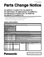 Предварительный просмотр 42 страницы Panasonic TH42PH10UKA - 42" Plasma Panel Service Manual