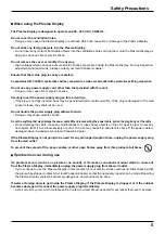 Preview for 5 page of Panasonic TH42PH20E Operating Instructions Manual