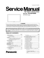 Panasonic TH42PH20E Service Manual preview