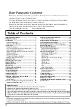 Preview for 2 page of Panasonic TH42PH20ER Operating Instructions Manual