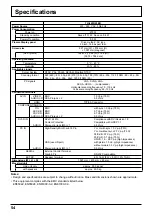 Preview for 54 page of Panasonic TH42PH20ER Operating Instructions Manual