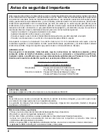 Preview for 5 page of Panasonic TH42PH20U - 42" PLASMA TV Manual De Instrucciones