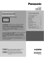 Panasonic TH42PH20U - 42" PLASMA TV Operating Instructions Manual preview