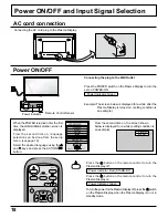 Предварительный просмотр 18 страницы Panasonic TH42PHW5UZ - 42" PLASMA TELEVISION Operating Instructions Manual