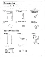 Предварительный просмотр 9 страницы Panasonic TH42PW3U - 42" PLASMA DISPLAY Operating Instructions Manual