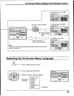 Предварительный просмотр 21 страницы Panasonic TH42PW3U - 42" PLASMA DISPLAY Operating Instructions Manual