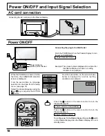 Предварительный просмотр 18 страницы Panasonic TH42PWD4UY - 42" PLASMA DISPLAY Operating Instructions Manual