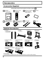 Предварительный просмотр 8 страницы Panasonic TH42PWD5UY - 42" PLASMA TELEVISIO Operating Instructions Manual