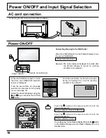 Предварительный просмотр 18 страницы Panasonic TH42PWD5UY - 42" PLASMA TELEVISIO Operating Instructions Manual