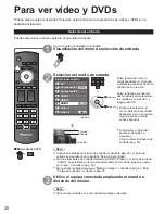 Preview for 20 page of Panasonic TH42PZ80UA - 42" PLASMA TV (Spanish) Instrucciones De Operación