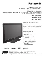 Preview for 1 page of Panasonic TH42PZ85UA - 42" PLASMA TV Manual De Instrucciones