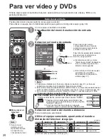 Preview for 20 page of Panasonic TH42PZ85UA - 42" PLASMA TV Manual De Instrucciones