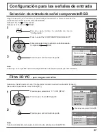 Preview for 37 page of Panasonic TH50PF9UK - 50" Plasma Panel Manual De Instrucciones