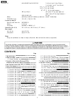 Preview for 2 page of Panasonic TH50PF9UK - 50" Plasma Panel Service Manual