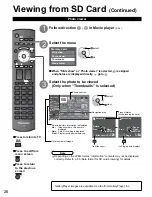 Предварительный просмотр 26 страницы Panasonic TH50PZ750U - 50" Plasma TV Operating Instructions Manual