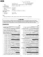 Предварительный просмотр 2 страницы Panasonic TH58PH10UK - 58" Plasma Panel Service Manual