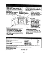 Предварительный просмотр 8 страницы Panasonic The Genius Premier NN-S769 Operating Instructions Manual