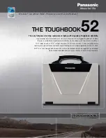 Предварительный просмотр 1 страницы Panasonic The Toughbook 52 Specifications